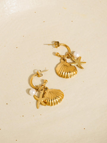 Star & Pearl Studs
