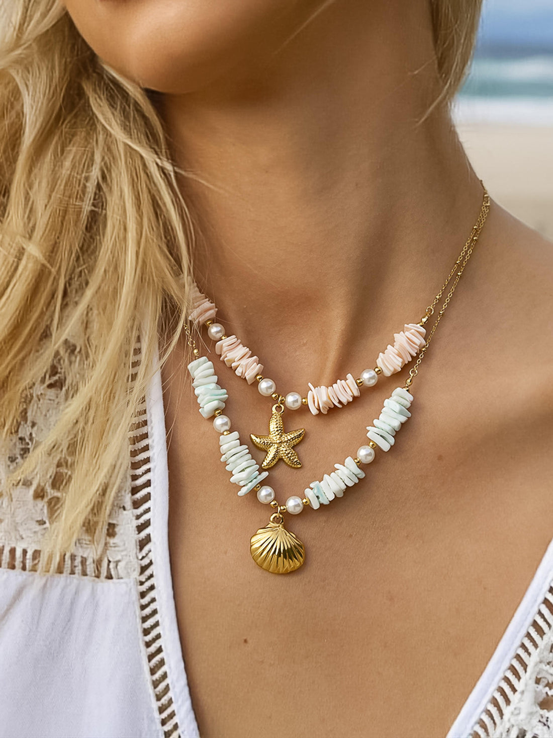 Star of the Sea Puka Necklace