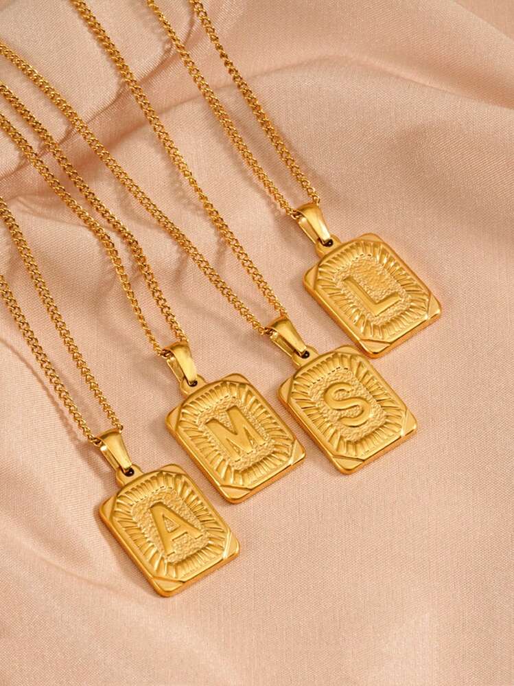 Initial Frame Necklace